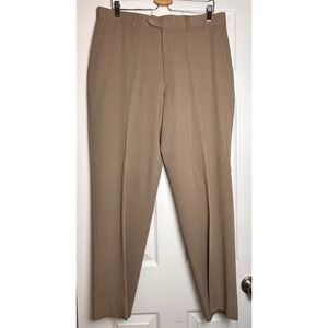 Country Road Mens Flat Front Dress Pants Tan‎ Size 36 Wool Blend